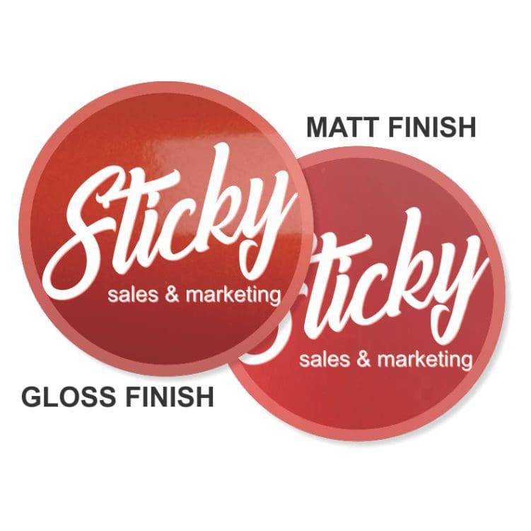 Laminated Vinyl Stickers - Sticky Sales and Marketing